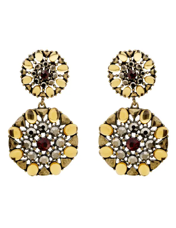 ANTIQUE STATEMENT CLIP EARRING