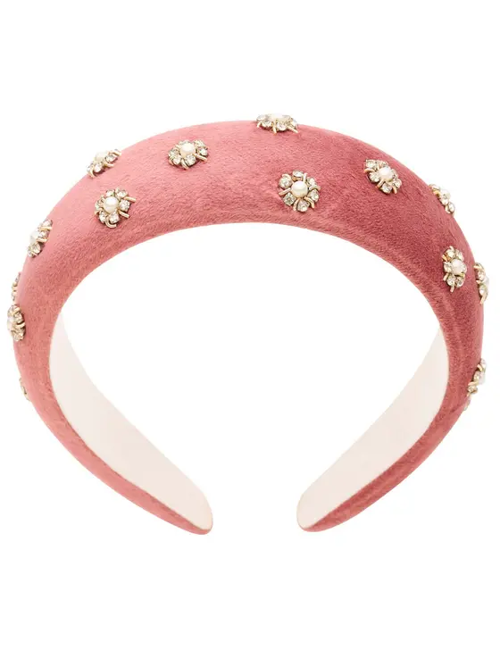 BAROQUE PADDED VELVET HEADBAND