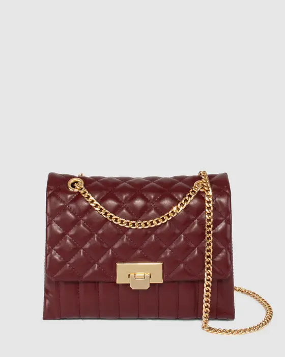 Berry Malia Quilt Crossbody