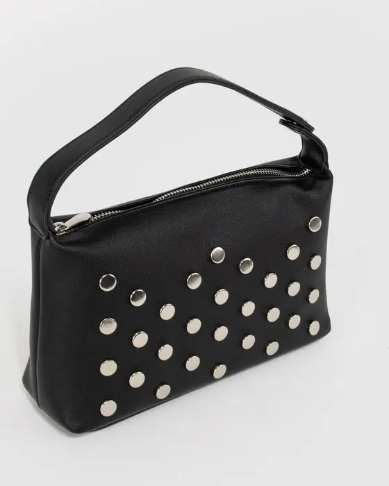 Black Abby Stud Shoulder — view 3