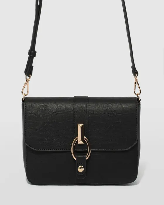 Black Elissa Crossbody Bag