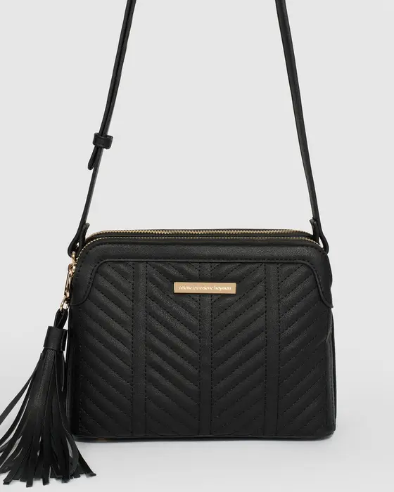 Black Joanna Crossbody Bag