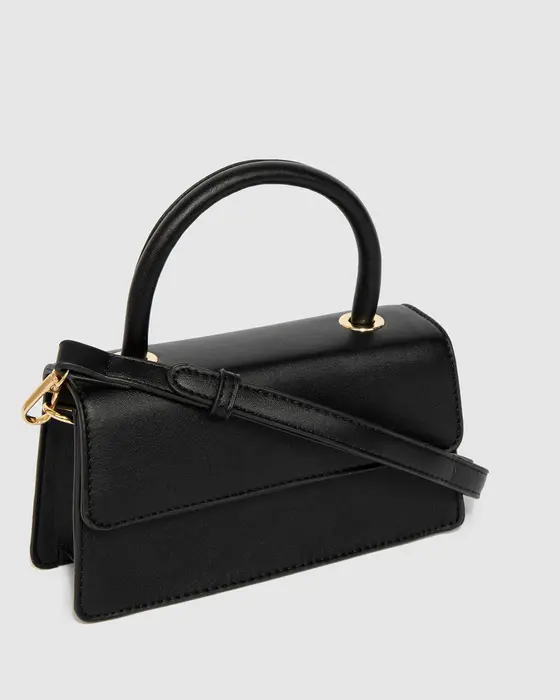 Black Luna Flap Top Handle Bag — view 3