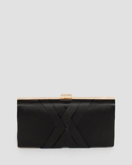 Black Melanie Clutch Bag