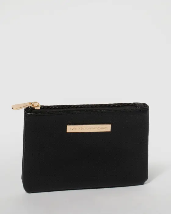 Black And Gold Sia Coin Purse
