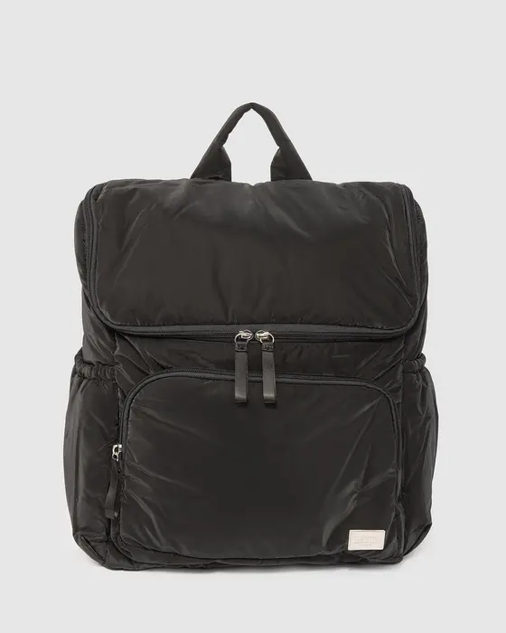 Black Soft Touch Baby Bag Backpack