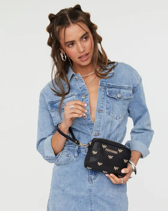 Black Suri Bee Crossbody Bag — view 3