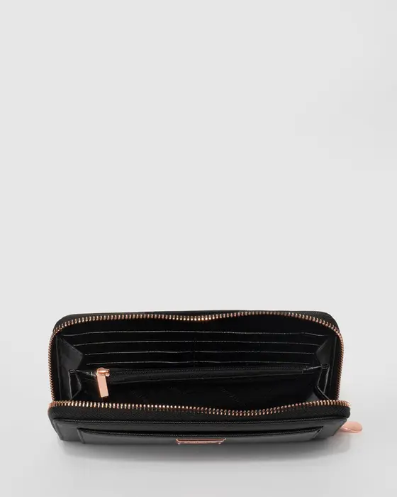 Black And Rose Gold Tarryn Wallet — view 3