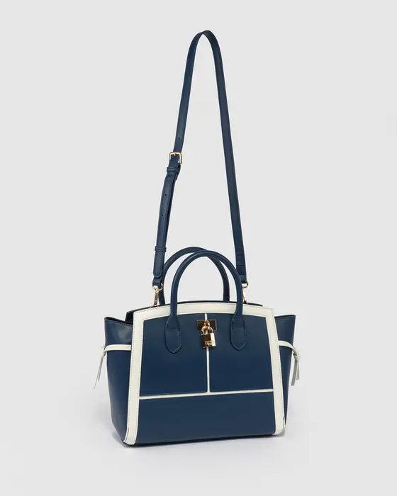 Blue Elora Lock Tote — view 3