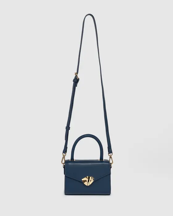 Blue Kiki Clasp Mini Bag — view 3