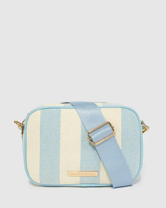 Blue Selina Canvas Crossbody
