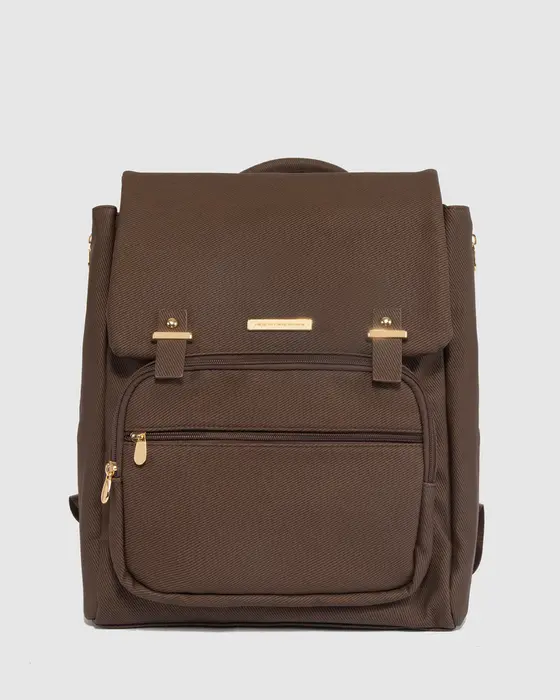 Brown Belle Baby Backpack
