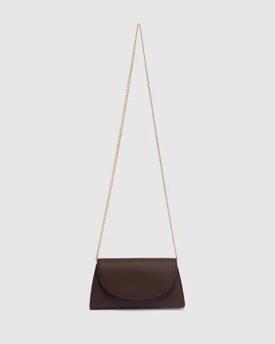 Brown Leaha Clutch — view 3