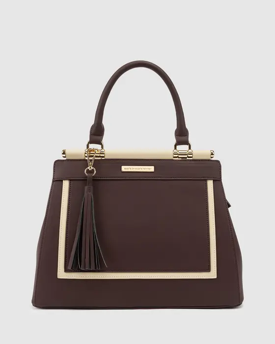 Brown Yevette Tassel Tote