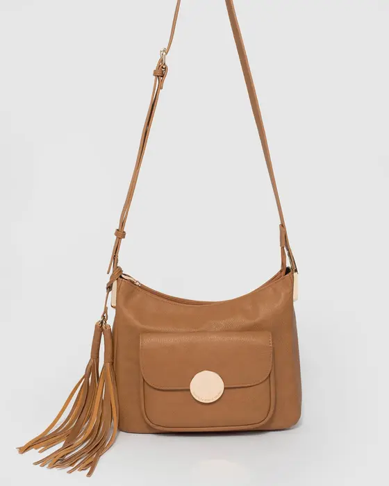 Caramel Hadley Crossbody Bag