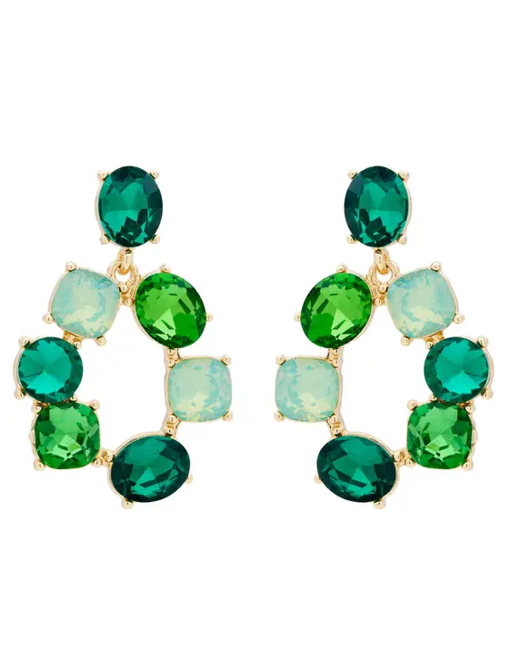 CLUSTER DROP EARRING