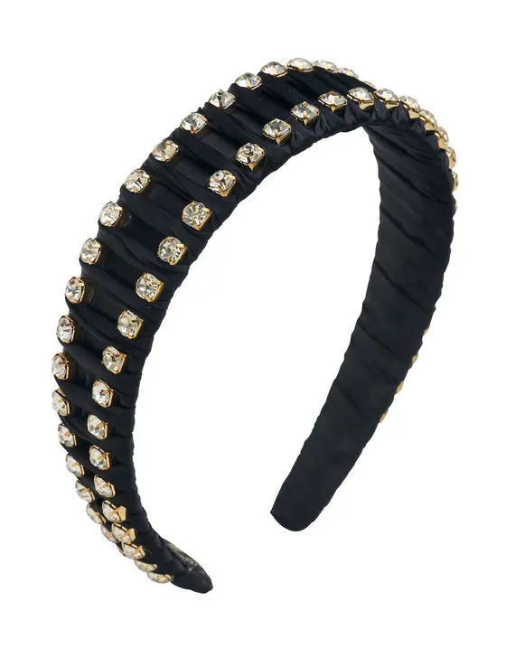 CRYSTAL AND WEAVE HEADBAND