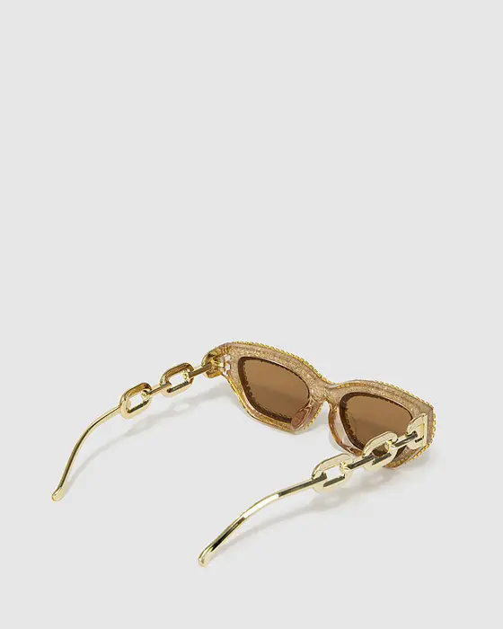 Crystal Chain Detail Sunglasses — view 3