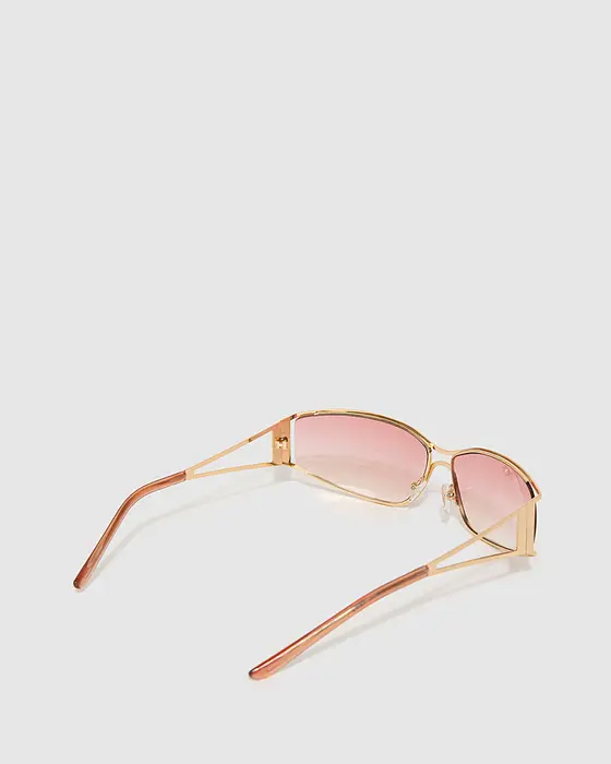 Curved Ombre Speedy Sunglasses - Pink — view 3