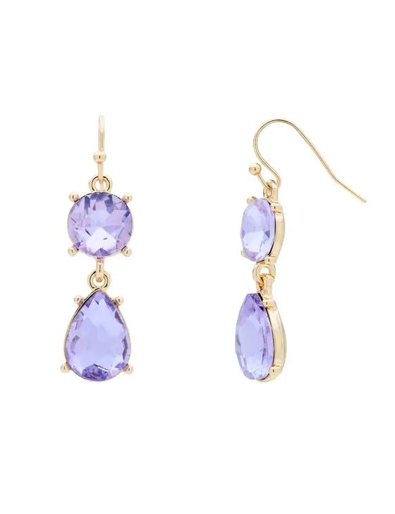 DUO STONE DROP EARRING — view 3