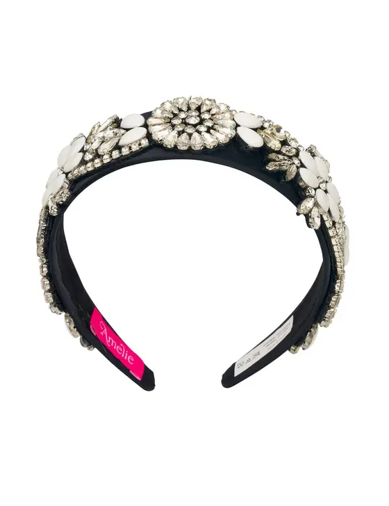 FLORA EMBELLISHED WIDE HEADBAND — view 3
