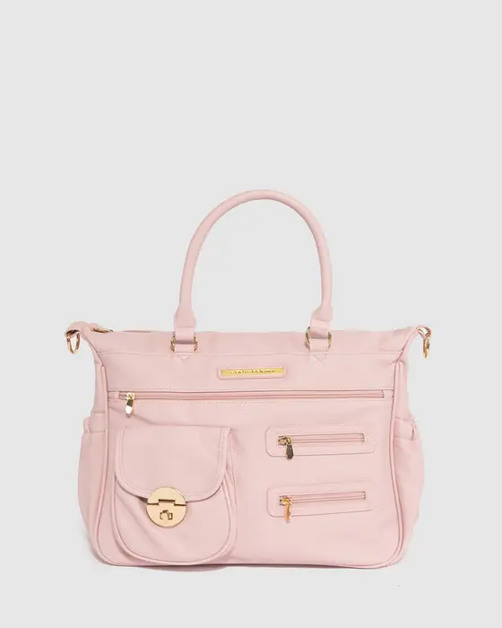 Fondant PU Pocket and Zip Baby Bag