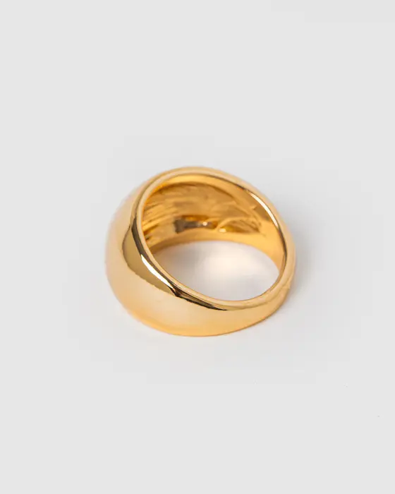 Gold Dome Ring — view 3