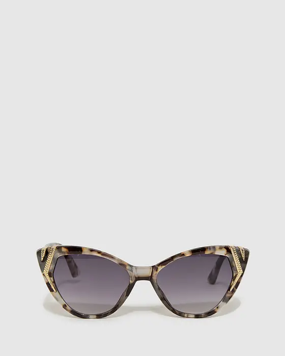 Gold Embellished Cat Eye Sunglasses