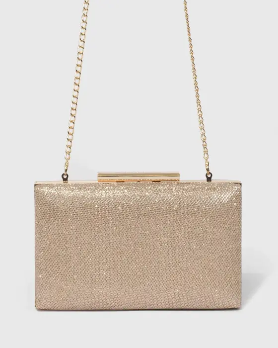 Gold Jaimi Clutch Bag