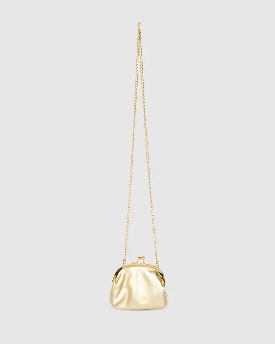 Gold Kids Gigi Gold Clutch Bag — view 3