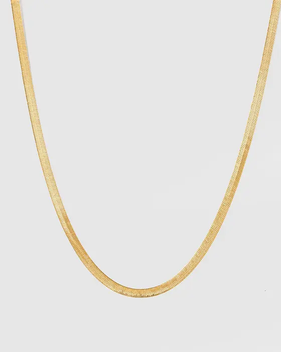 Gold Thick Snake Chain Necklace
