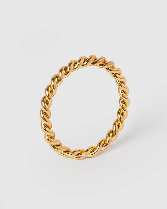 Gold Thin Twist Ring