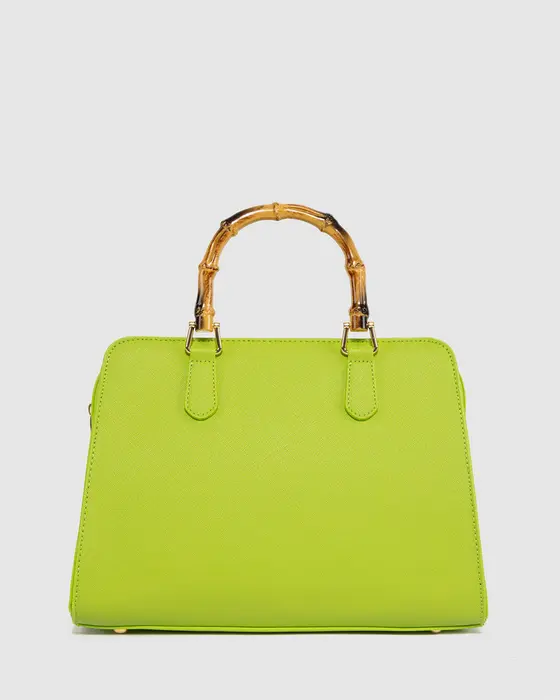 Green Lynne Weave Tote