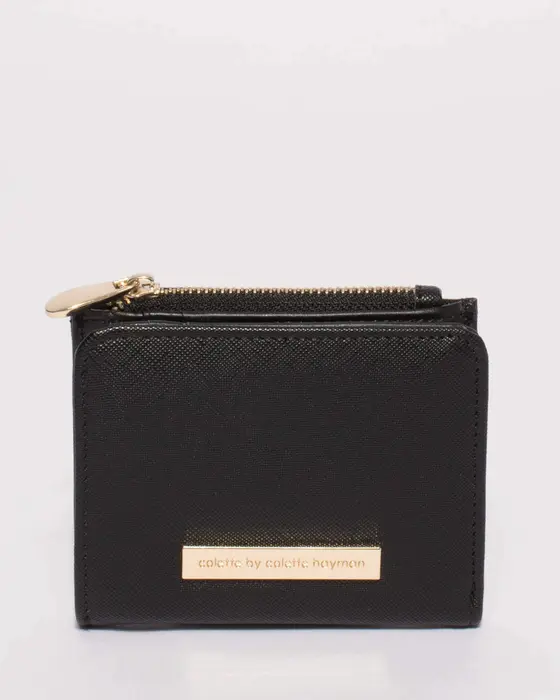 Black And Gold Han Mini Wallet