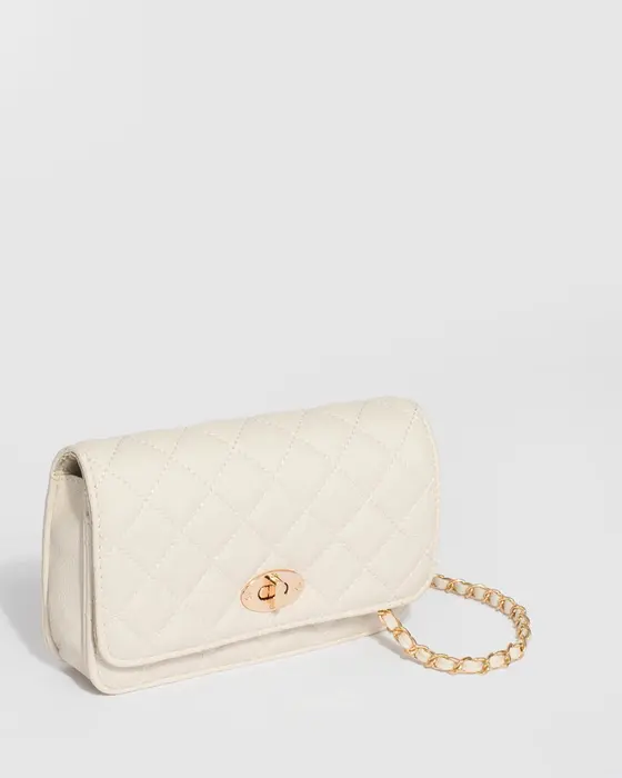 Ivory Eboni Quilted Crossbody Bag — view 3