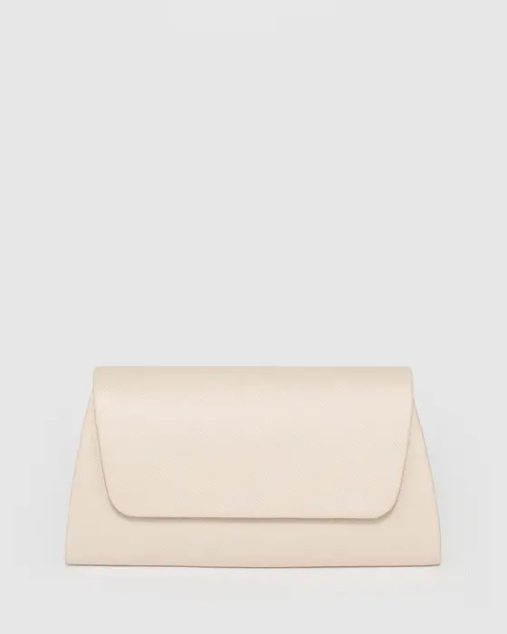 Ivory Leaha Evening Clutch Bag