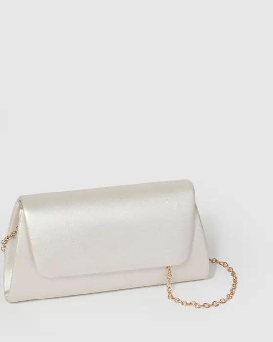 Ivory Leaha Evening Clutch Bag — view 3