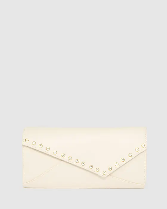 Ivory Maribel Clutch Bag