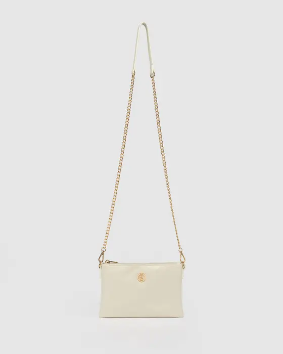 Ivory Peta Chain Crossbody — view 3