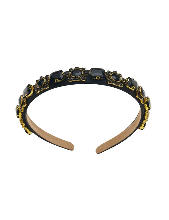 JEWEL BOX STONE NARROW HEADBAND — view 3