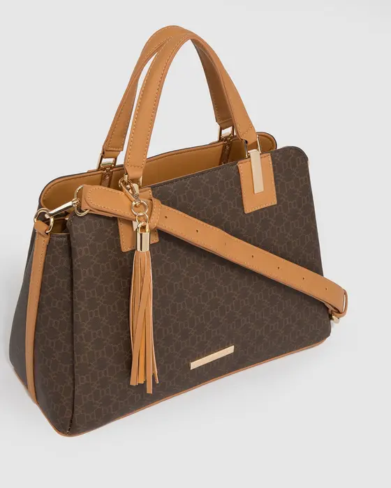 Monogram Toni Tassel Tote Bag — view 3