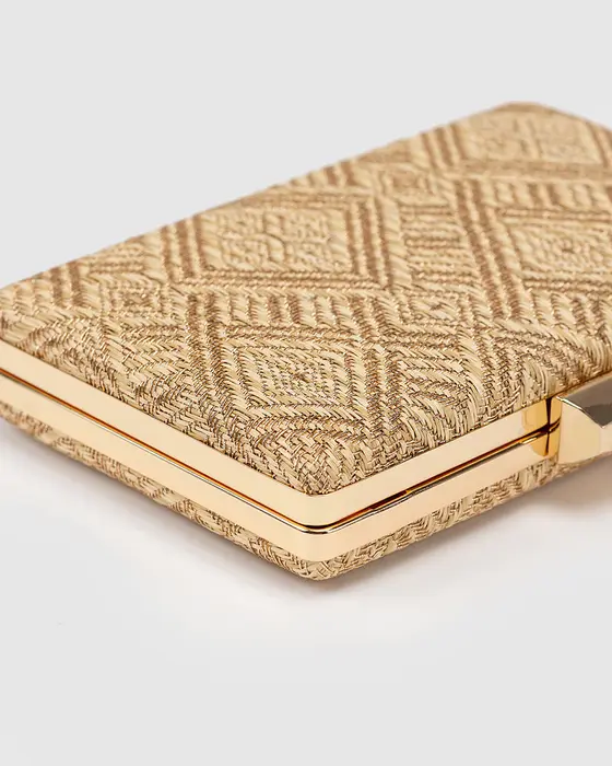 Natural Julia Hardcase Clutch Bag — view 3