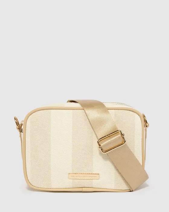 Natural Selina Canvas Crossbody