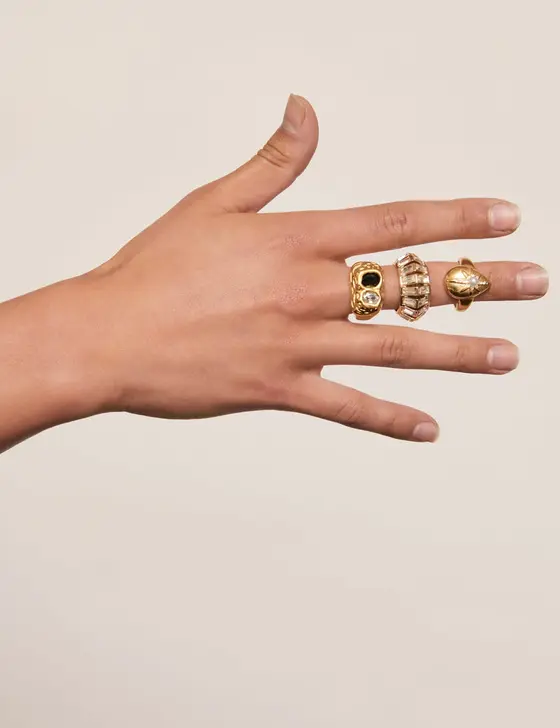 ORGANIC CRYSTAL STATEMENT RING — view 3