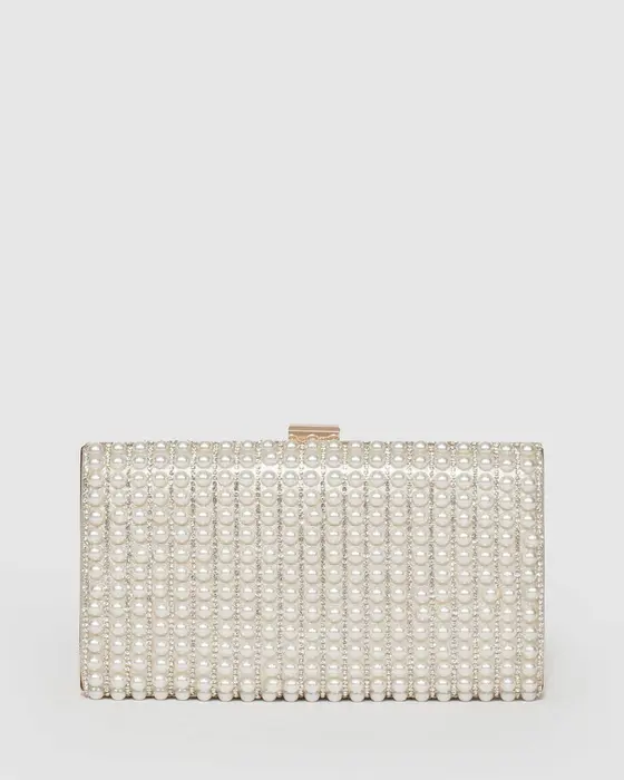 Pearl Thalia Hardcase Clutch Bag