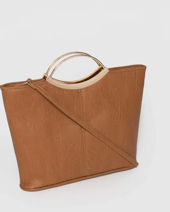 Tan Jessie Clutch Bag — view 3