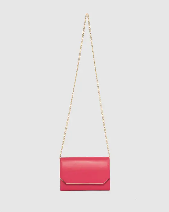Pink Penny Flap Clutch — view 3