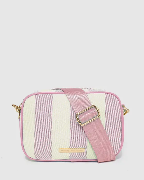 Pink Selina Canvas Crossbody