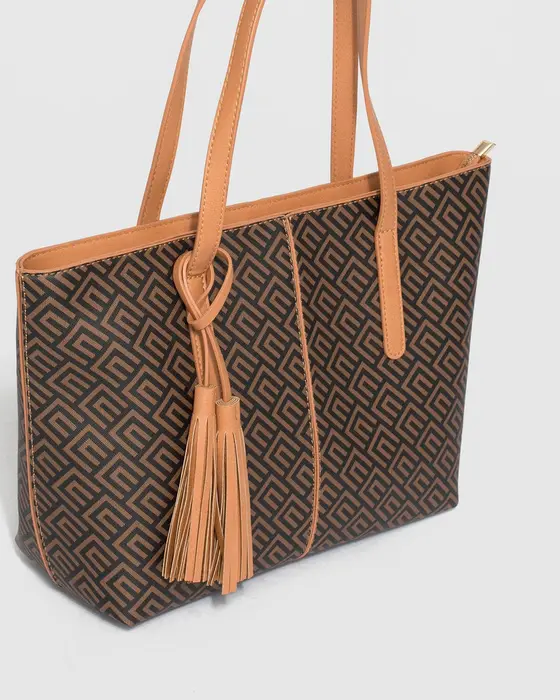 Print Yesenia Tassel Tote Bag — view 3