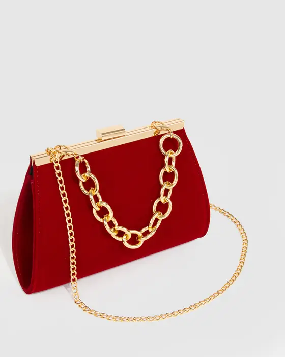 Red Crystal Top Handle Bag — view 3